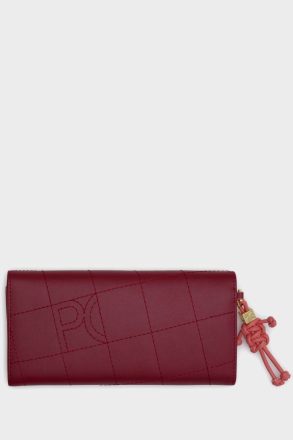 Women Large Wallets Dark Red Purificacion Garci Cubi American Wallet With Detachable Coin Purse - Image 3