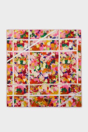 Women Lilac/Pink/Orange Purificacion Garci Scarves Camoladas 53 Silk Bandana