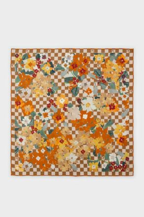 Women Lona-Pacific 53 Silk Bandana Orange Scarves Purificacion Garci