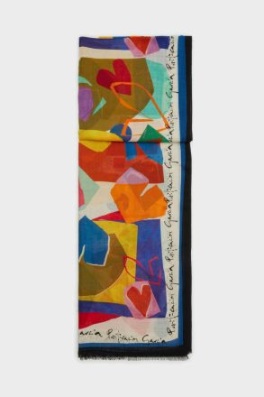 Women Lovers Wool Scarf Purificacion Garci Multicolor Scarves
