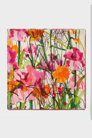 Women Multicolor Scarves Purificacion Garci Pg Delirios 90 Silk Scarf - Image 3