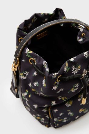 Women Nylon Crossbody Bucket Bag Crossbody Bags Purificacion Garci Black - Image 3