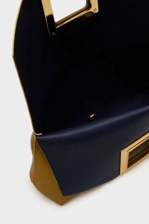 Women Olive Green Purificacion Garci Clutch Marco Handbag - Image 3