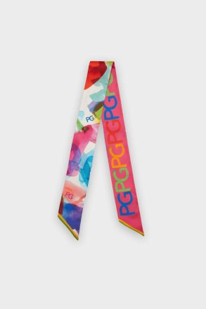 Women Pg Mickey Silk Skinny Purificacion Garci Multicolor Scarves