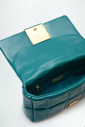 Women Purificacion Garci Aquamarine Green Homenaje Acolchado Crossbody Bag Shoulder Bags - Image 3
