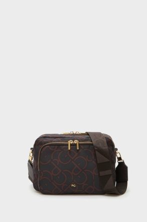 Women Purificacion Garci Brown Nylon Crossbody Bag Crossbody Bags