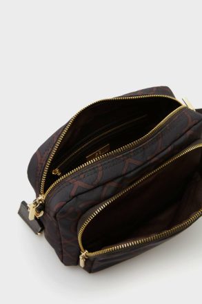 Women Purificacion Garci Brown Nylon Crossbody Bag Crossbody Bags - Image 3