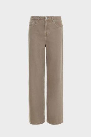 Women Purificacion Garci Cotton Twill Wide-Leg Trousers Trousers Camel - Image 5