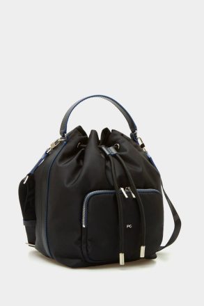 Women Purificacion Garci Crossbody Bags Nylon Cross Body Bucket Bag Black - Image 2