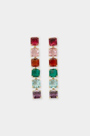 Women Purificacion Garci Earrings Cocktail Drop Earrings Multicolor