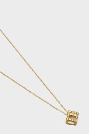 Women Purificacion Garci Euler Necklace Icons Gold/Crystal - Image 2