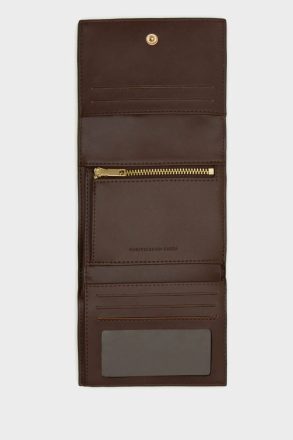 Women Purificacion Garci Khaki Soho Fold Over Wallet Small Wallets - Image 2