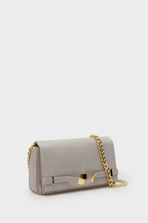 Women Purificacion Garci La Gran Manzana Crossbody Bag Crossbody Bags Light Gray - Image 3
