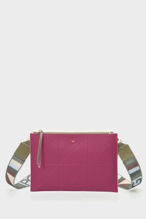 Women Purificacion Garci Magenta Crossbody Bags Tandem Crossbody Bag
