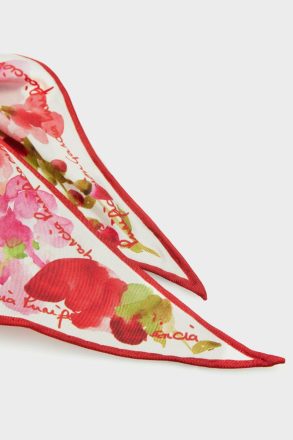 Women Purificacion Garci Multicolor Charms And Straps Silk Scarf Bag Charm - Image 2