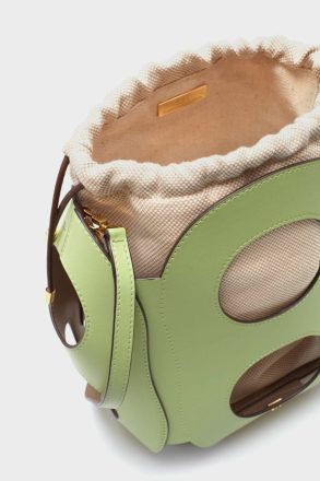 Women Purificacion Garci Ocho Bucket Bag Apple Green Crossbody Bags - Image 3