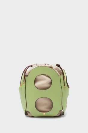 Women Purificacion Garci Ocho Bucket Bag Apple Green Crossbody Bags - Image 4