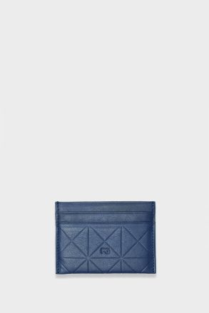 Women Purificacion Garci Pg Cube Leather Card Holder Card Holders And Coin Purses Blue