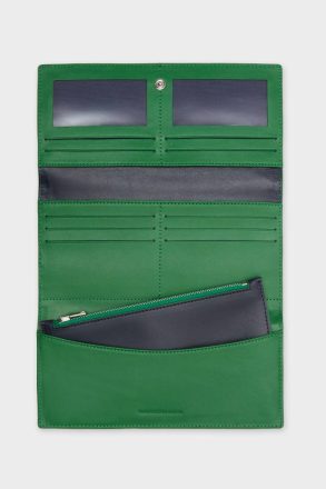Women Purificacion Garci Puntillismo American Wallet Large Wallets Green/Navy - Image 2