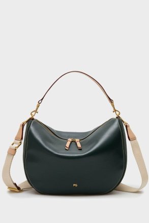 Women Purificacion Garci Shoulder Bags Combinación Única Half Moon Shoulder Bag British Green