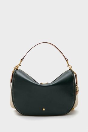 Women Purificacion Garci Shoulder Bags Combinación Única Half Moon Shoulder Bag British Green - Image 4