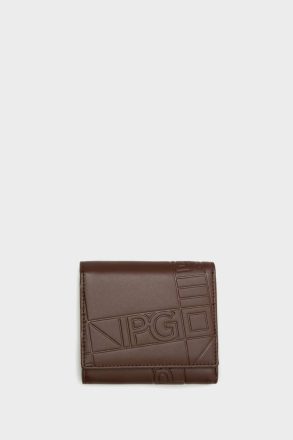 Women Purificacion Garci Soho Japanese Fold Over Wallet Brown Small Wallets