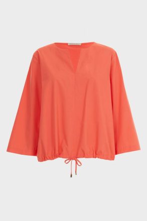 Women Purificacion Garci T-Shirts And Tops Coral Jersey Poplin A-Line T-Shirt - Image 5