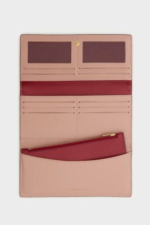 Women Purificacion Garci Tandem American Wallet With Detachable Coin Purse Navy Large Wallets - Image 2