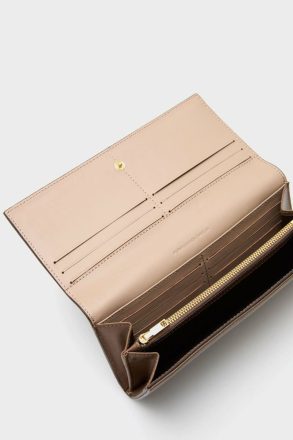 Women Purificacion Garci Taupe Large Wallets Combinación Única American Wallet - Image 2