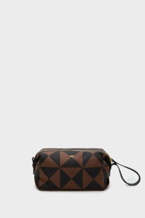 Women Purigami Wash Bag Purificacion Garci Brown Pouches And Wash Bags
