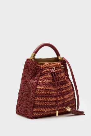 Women Samburu Bucket Bag Purificacion Garci Clay Brown Handbags - Image 2