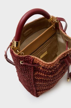 Women Samburu Bucket Bag Purificacion Garci Clay Brown Handbags - Image 3
