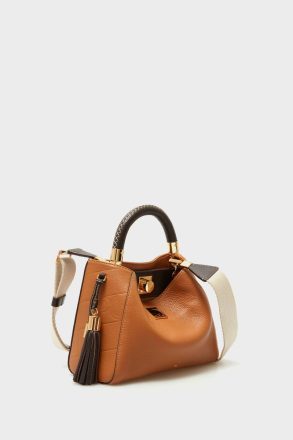 Women Samburu Cross Body Bag Handbags Cognac Brown Purificacion Garci - Image 2