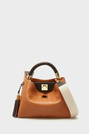Women Samburu Cross Body Bag Handbags Cognac Brown Purificacion Garci