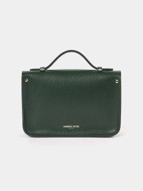 Women Satchels Cambridge Satchel The Mini -Racing Green Celtic Grain & Campbell Tartan - Image 3