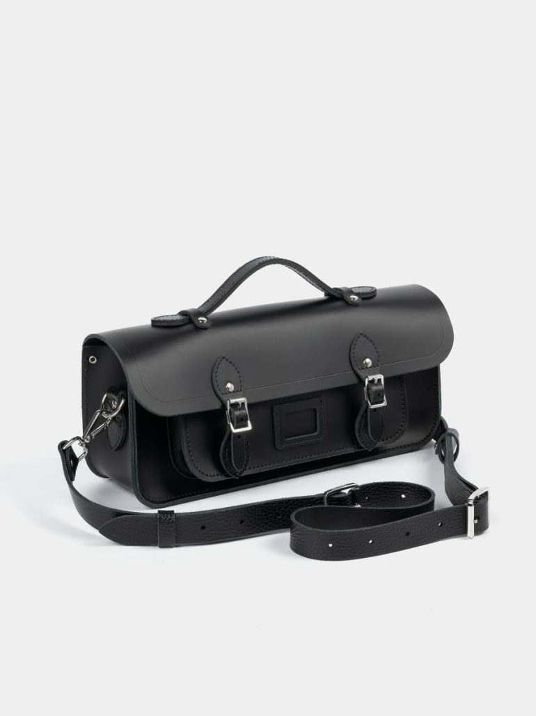 Women Satchels The Long Satchel - Black Cambridge Satchel - Image 3