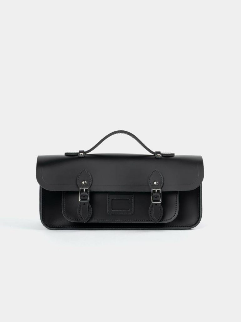Women Satchels The Long Satchel - Black Cambridge Satchel