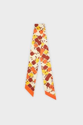 Women Scarves Purificacion Garci Catarinas Silk Skinny Yellow/Orange