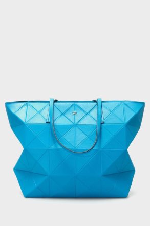 Women Shoulder Bags Blue Purificacion Garci Origami Zipped Shopping Bag