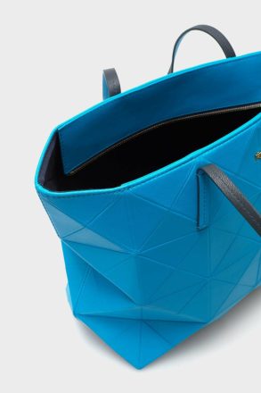 Women Shoulder Bags Blue Purificacion Garci Origami Zipped Shopping Bag - Image 4
