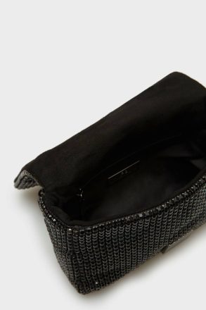 Women Shoulder Bags Homenaje Acolchado Crossbody Bag Purificacion Garci Black - Image 3