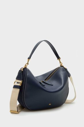 Women Shoulder Bags Navy Combinación Única Half Moon Shoulder Bag Purificacion Garci - Image 2
