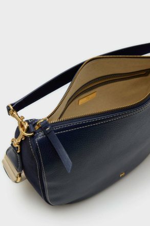 Women Shoulder Bags Navy Combinación Única Half Moon Shoulder Bag Purificacion Garci - Image 3