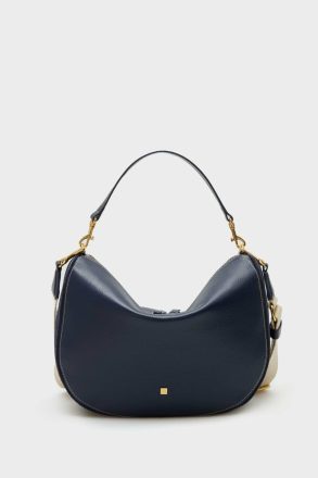 Women Shoulder Bags Navy Combinación Única Half Moon Shoulder Bag Purificacion Garci - Image 4