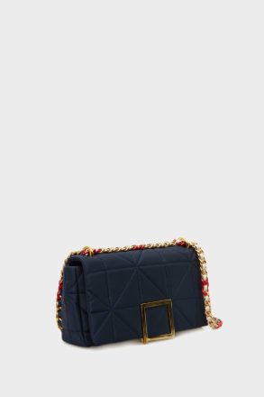 Women Shoulder Bags Navy Purificacion Garci Homenaje Acolchado Crossbody Bag - Image 2