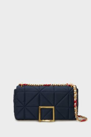 Women Shoulder Bags Navy Purificacion Garci Homenaje Acolchado Crossbody Bag