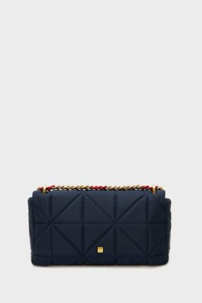Women Shoulder Bags Navy Purificacion Garci Homenaje Acolchado Crossbody Bag - Image 4