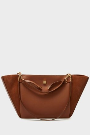 Women Shoulder Bags Purificacion Garci Tan La Gran Manzana Shoulder Bag