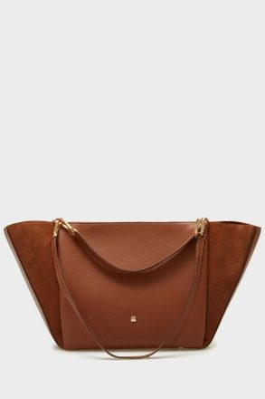Women Shoulder Bags Purificacion Garci Tan La Gran Manzana Shoulder Bag - Image 5