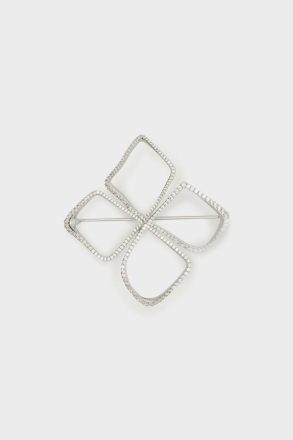 Women Silver Garden Brooch Purificacion Garci Earrings